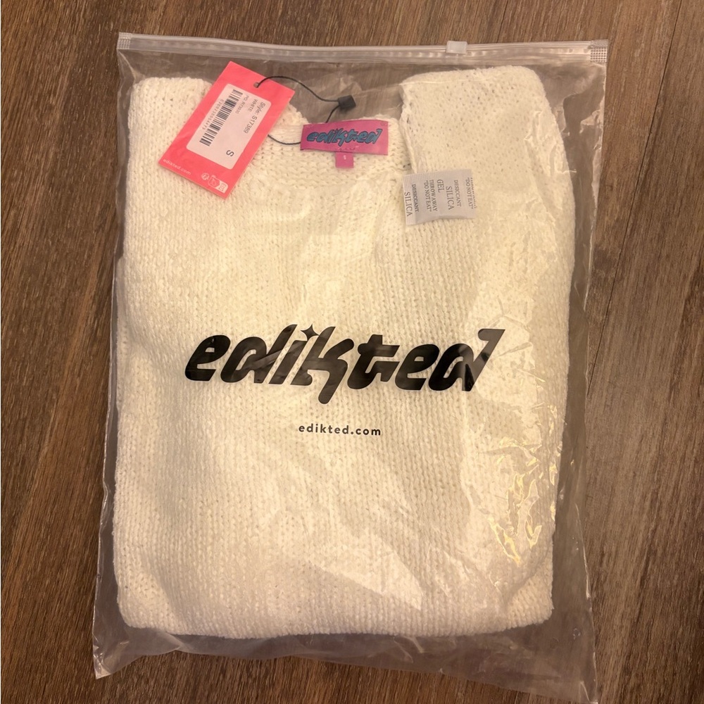 edikted White Knit Sweater - Picture 2 of 3